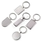 Key Ring Manufacturer Custom Logo Metal And Leather Personalized Sublimation Blank 3D Key Chain Ring