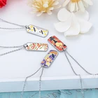 Pendant Custom Design Colored Enamel Charms Necklace 316L Stainless Steel Enamel Pendant