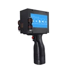 New digital hand thermal handjet inkjet printer coding handheld machine on wall for plastic bag