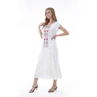 Sleeveless Blouse Sleeveless 2020 New Wholesale Women Woven Fabric Embroidery Sleeveless Lady Blouse