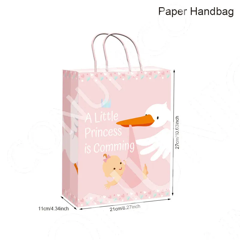 baby shower little princess girl paper handbag it