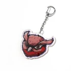 supplier wholesale high quality waterproof clear acrylic keychain charm