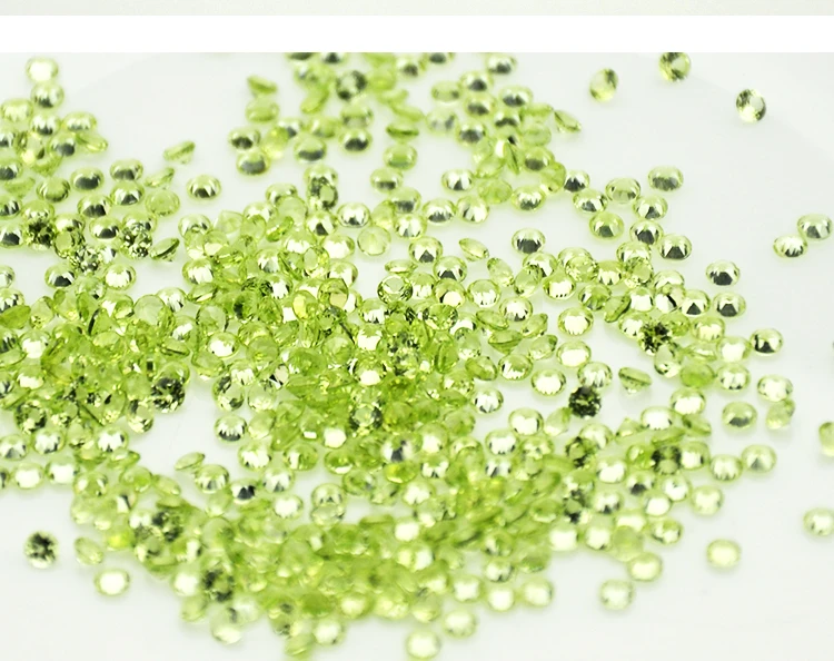 Wholesale in AAA Grade Natural Round Loose Stones Peridot Stone Price