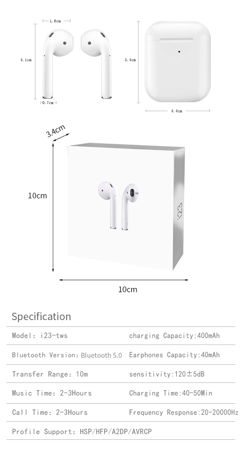 world best selling products wireless earbuds i99 tws with display screen wirlesless charging headphone i100 i200 i500 tws i23 - ANKUX.COM