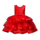 Girls with multiple hemlines Princess dress lace-detailed 2109