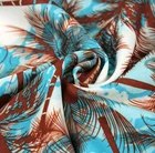 wholesale 100 polyester microfiber twill waterproof palm tree print peach skin fabric for beach short