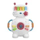 Battery operated keyboard toy plastic education Robot musical piano toy