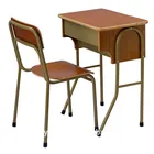 School School Desk And Chair Wholesale Plywood Seat Back Modern Cheap School Desk And Chair Single Set