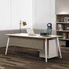 2018 new modern manager executive desk office table design with office desk side table