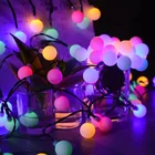 led ball string light christmas string light outdoor hanging light decorative