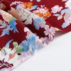 new products flower design 45*45 china fabric viscose prints fabric