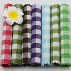 Fabric Stock Fabric Custom And Stock Twill Cotton Plaid Purple/Green/Red Fabric