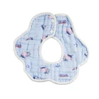 China Direct Factory OEM Custom Printed Bandana Cotton Bib For Baby