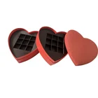 Eco-friendly whoesalse Wedding Chocolate Favour Box Chocolate Gift Box Packaging Chocolate Box with Divider and Two Tier