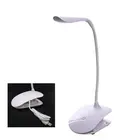 Dimmable 14LED Reading Night Light Adjustable Modern Clip-on Beside Bed Table Desk Lamp