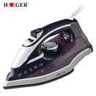 2400W Colorful Electric Steam Iron Adjustable Ceramic soleplate iron For Clothes Multifunction