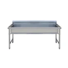 Industrial Restaurant Commercial Stainless Steel Kitchen Sink With Backsplash
