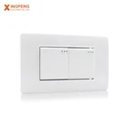 Electric Home Electric Switch Wall 2 Gang 1 Way 2 Way Electric Wall Switch For Home Use Wall Switch Board