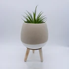 Glaze Ceramic Pot Ceramic Ceramic Glaze Pot High Glaze Bonsai Elegant Cactus Flower Succulent Ceramic Garden Pot Set