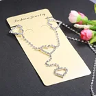 Belly Belly 2020 Hot Sale Full Crystal Hearts Pendant Sexy Waist Belt Belly Chain For Holiday