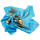 100% Handmade Screen Print Manufacturing 90 90 Chinese Silk Scarf