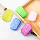 Liquid Wholesale Travel Out Portable Water Soluble Hand Washing Paper Sheet Mini Soap Multicolor Boxed Cleaning Supplies
