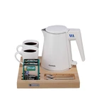 Easton high quality CE approved 304 stainless steel electric kettle tray water kettle for hotel