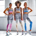 Women Custom Printed Gym Fitness Compression Workout Sport Seamless Tights Leggings Yoga Pants