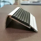 Foshan Wholesale Black Aluminum Non Slip Stair Nosing With Rubber Insert For Tile