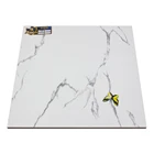600x600mm White Floor Polished Glazed Marble Tiles