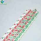disposable paper straws 100% biodegradable party drinking straws
