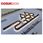 Outdoor Business Led Brand 3D Design Car Metal Custom Logo Sign