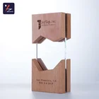 Awards Plaque Wooden Trophy High Quality New Style Custom Crystal Blank Wooden Awards Crystal Plaque Medal Trophy