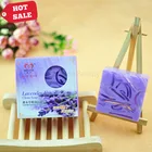 Natural Organic Skin Clean Aroma Fragrance Essence Oil Bath Bar Soap Handmade Lavender Soap