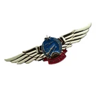 wholesale cheap wing emblem pins custom badge for souvenir