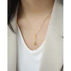 Rose Design Pearl Pendant Sterling Silver Necklace Romantic