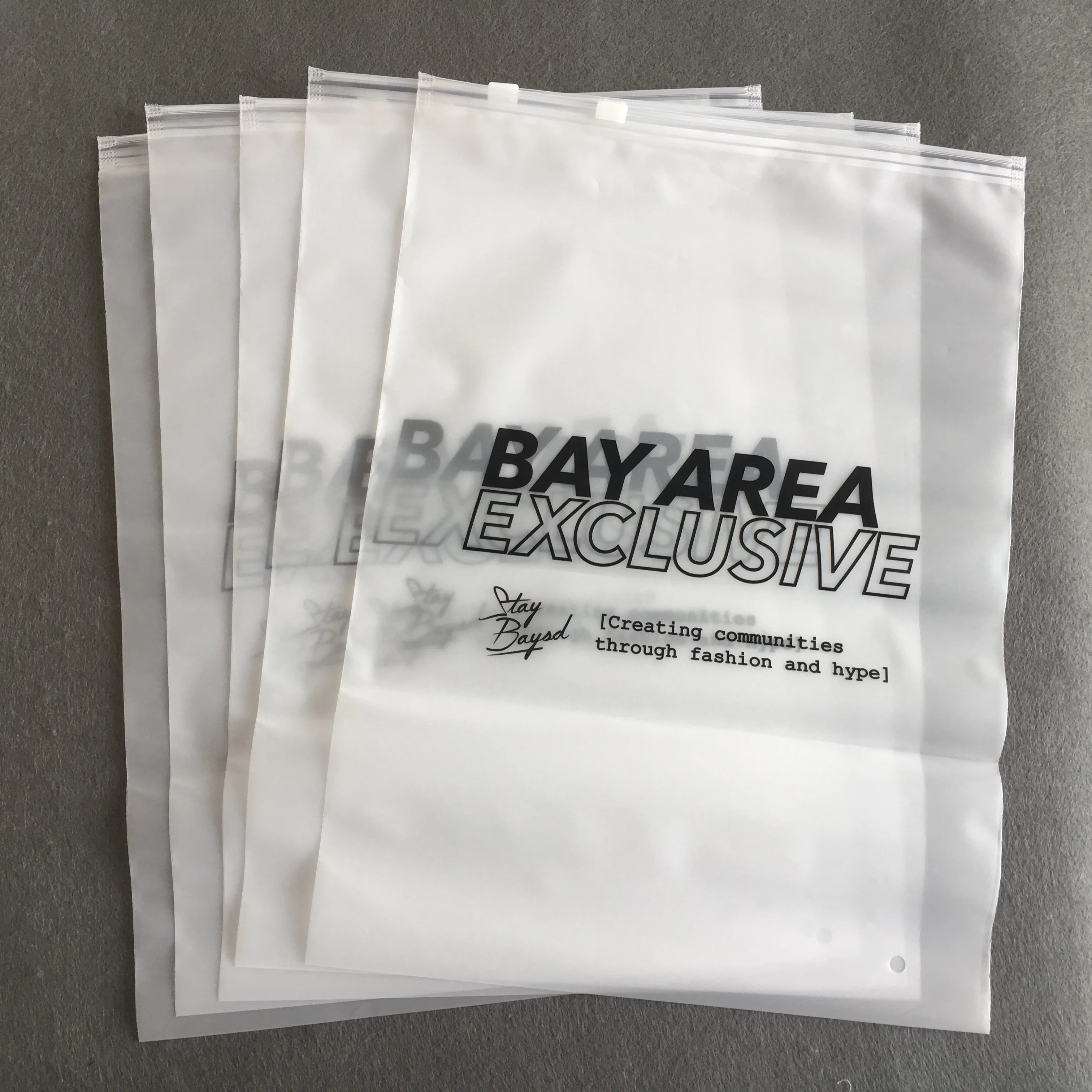 plastic packaging zipper bags t shirt swimwear zip lock clothing