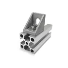 steel die cast aluminum l shape 4 holes corner joint right angle Corner profile bracket