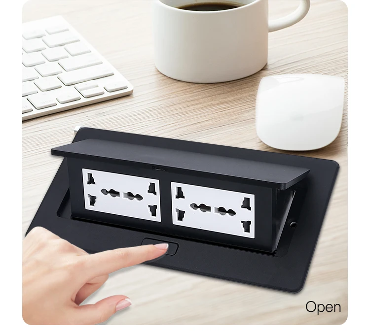 Factory sales Aluminum Alloy multi module embedded table socket