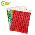 Water Proof Disposable Gliding Tyvek Custom Printing lOGO Paper Tickets Wrist Bands ID Bracelets For Events