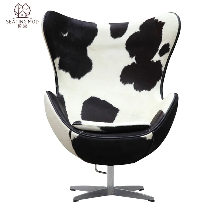 Egg Chair Cowhide Modern Classic Furniture Lounge Chair Factory
