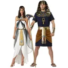 Factory hot sale Halloween adult Egyptian women Cleopatra men Pharaoh costumes