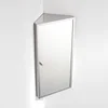 #7041 Wall Mounted Corner Mirror Cabinet in Stainless Steel
