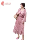 Factory direct Kimono style Pink fancy women clothing plus size Casual dress high fashion women dress oem