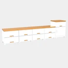 Custom different color latest modern design home living room hotel plastic tv furniture chinese style tv cabinet
