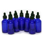 China Factory Promotion Glossy Aromatherapy Diffuser Clear Droppers Glass Essential Oil Bottle, Round Glass Bottle Oil