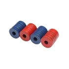 Manufacturers china custom made red blue permanent ferrite ring magnets