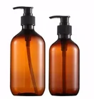 300ml shampoo bottles Amber pump Plastic PET Bottle