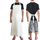 Plastic Waterproof Work Vinyl Rubber White Bib Tpu Butcher Apron