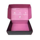 Matte black corrugated Cardboard shipping box